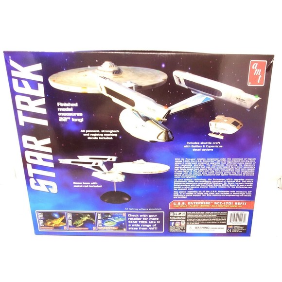 New AMT Star Trek U.S.S. Enterprise NCC-1701 with Shuttle Craft 2018 #AMT1080/06 - Picture 5 of 14